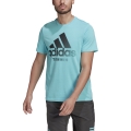 adidas Tennis T-shirt Logo Tennis Print (Cotton-Polyester Mix) #22 light blue Men